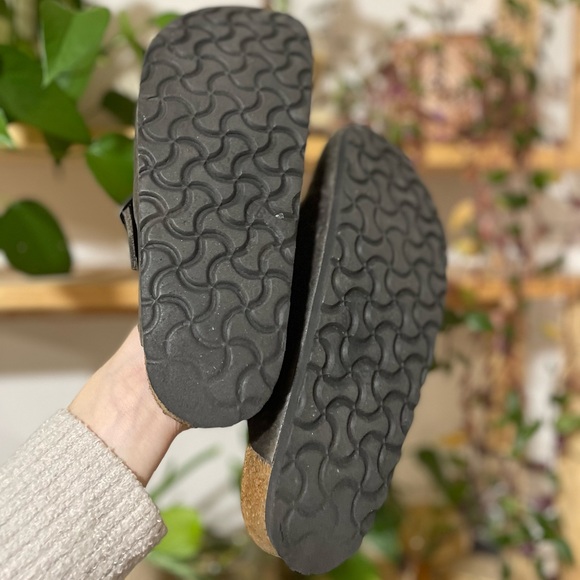 Birkenstock Boston Soft Foot Bed Oiled Leather Grey Size 38 - Picture 3 of 7